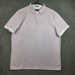 Toscano Polo Shirt Men's Extra Large Lavender Short Sleeve Golf Preppy